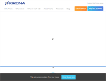 Tablet Screenshot of kirona.com